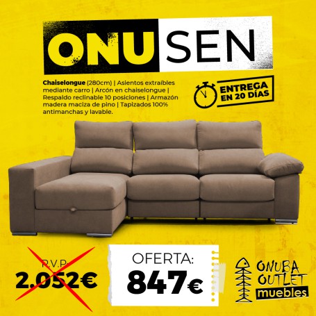 SOFÁ CHAISELONGUE ONUOSEN