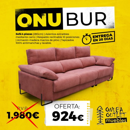 SOFÁ CUATRO PLAZAS ONUBUR