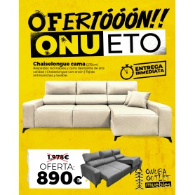 SOFÁ CHAISELONGUE ONUETO