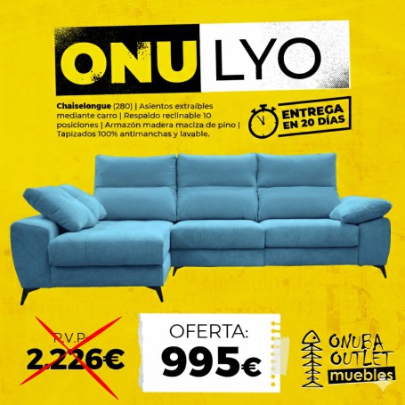SOFÁ CHAISELONGUE ONULYO
