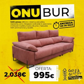 SOFÁ CUATRO PLAZAS ONUBUR