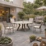 Conjunto Mesas y Sillas para Jardin Veneto Piedra / Paola