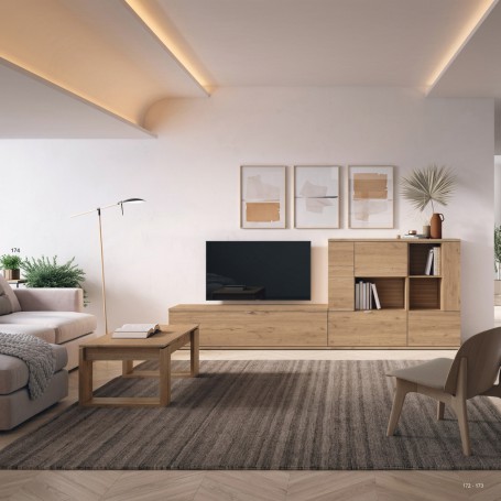 Composición de Salón Essential 323 - Naturale Rayado
