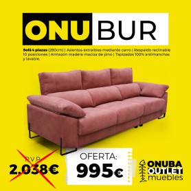 SOFÁ CUATRO PLAZAS ONUBUR