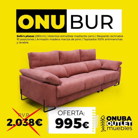 SOFÁ CUATRO PLAZAS ONUBUR