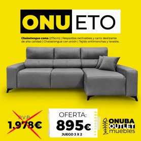 SOFÁ CHAISELONGUE ONUETO
