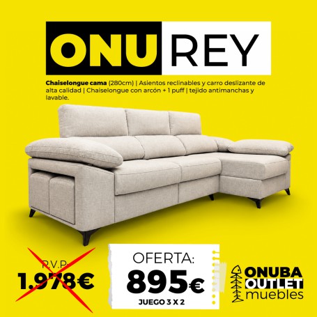 SOFÁ CHAISELONGUE ONUREY