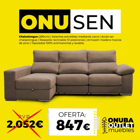 SOFÁ CHAISELONGUE ONUSEN