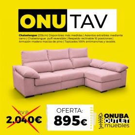 SOFÁ CHAISELONGUE ONUTAV