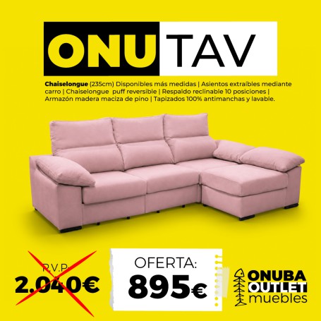SOFÁ CHAISELONGUE ONUTAV