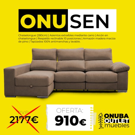 Sofá ONUOSEN en OFERTA - ONUBA OUTLET
