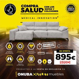 Sofá 3 plazas Onuenzo - ONUBA OUTLET
